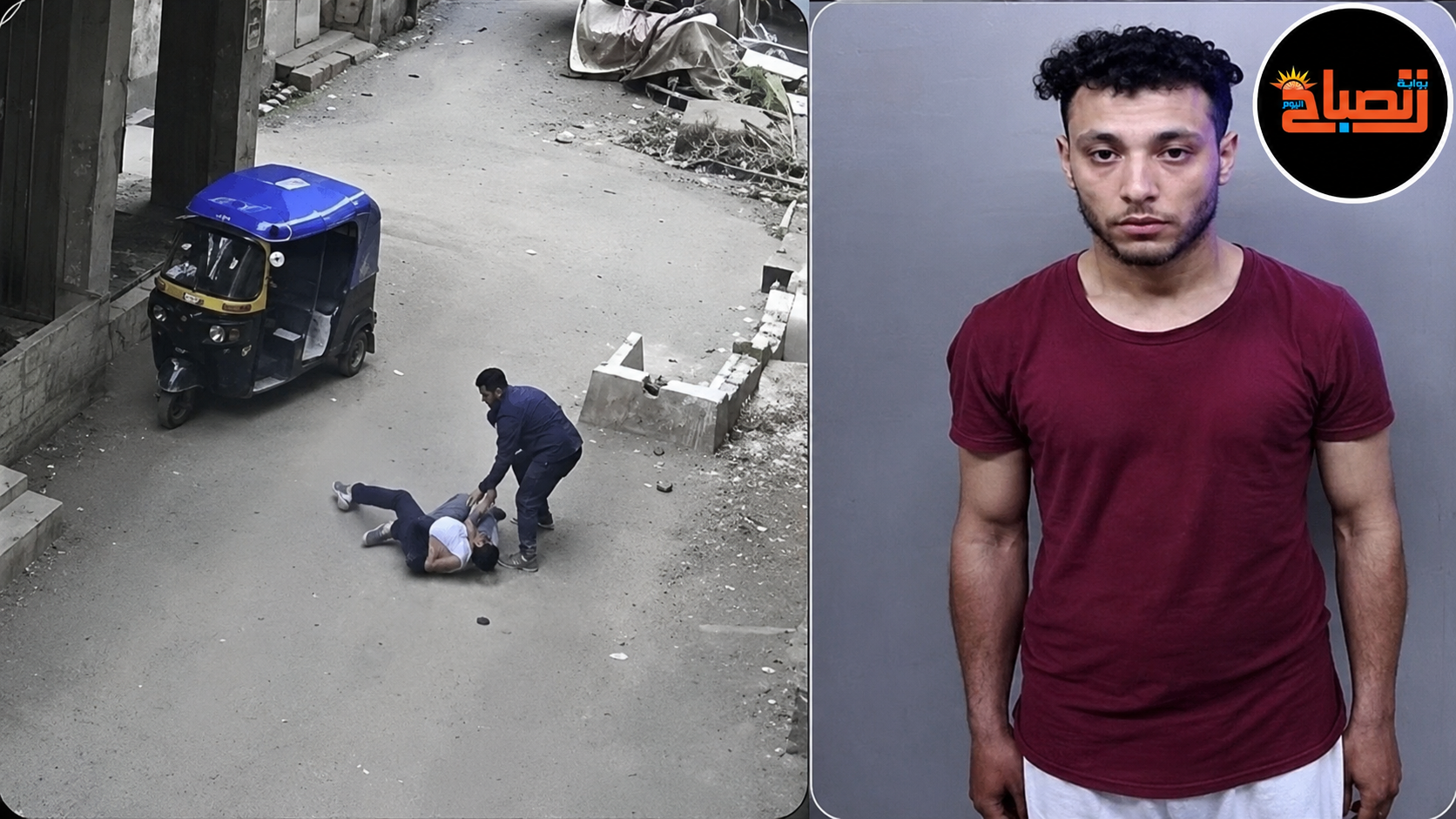 جريمة في طلخا..سائق توك توك يعتدى على شاب من ذوي الهمم في الشارع